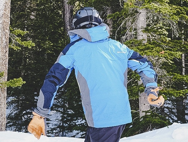 Guys Spyder Eiger Gtx Shell Jacket Review Back View