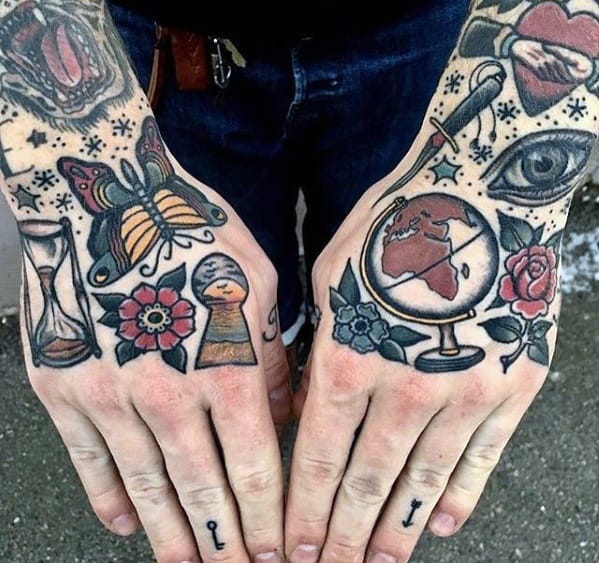 Guys Tattoo Ideas Simple Traditional Hand Designs