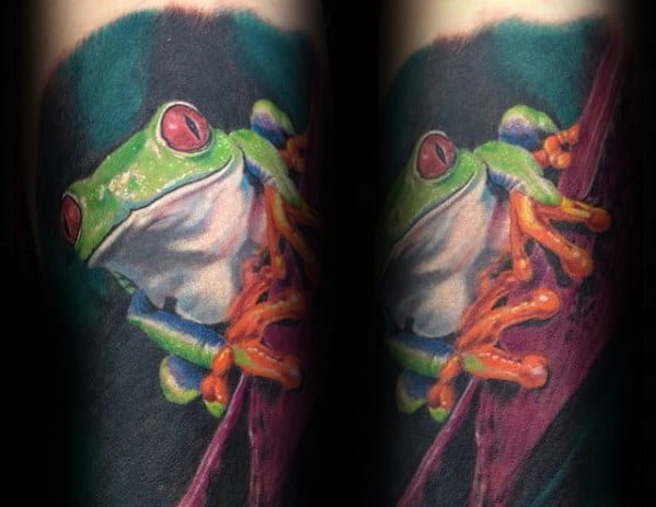 Guys Tattoo Ideas Tree Frog Designs Sleeve