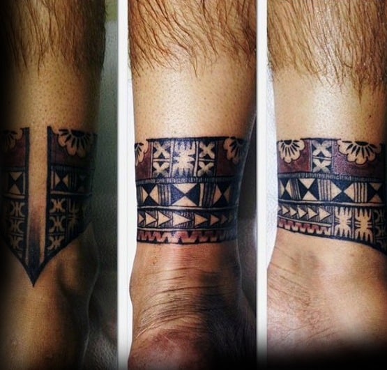 Guys Tattoo Ideas Tribal Indian Ankle Band Designs