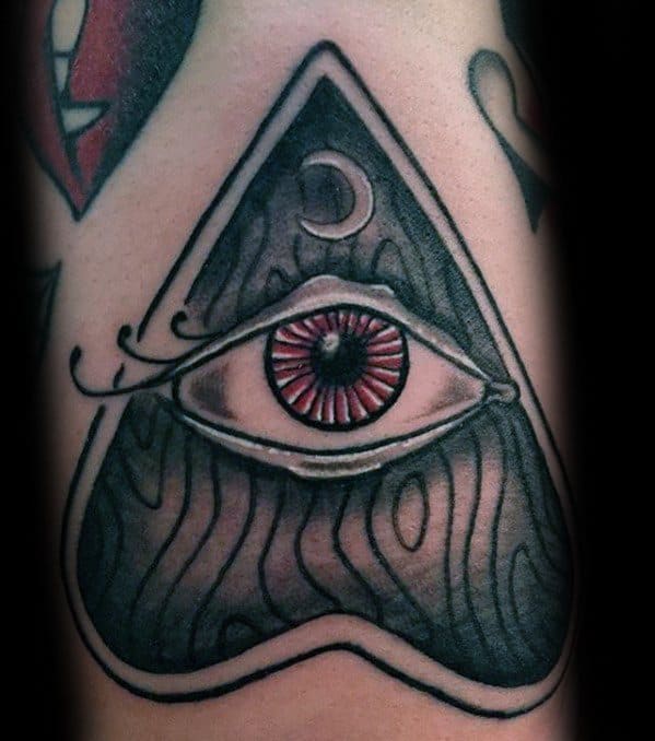 Guys Tattoos With Planchette Design On Arm