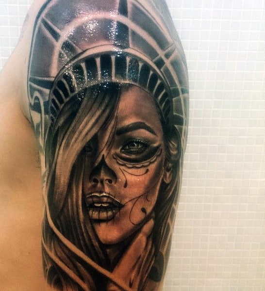 Guys The Statue Of Liberty Tattoo