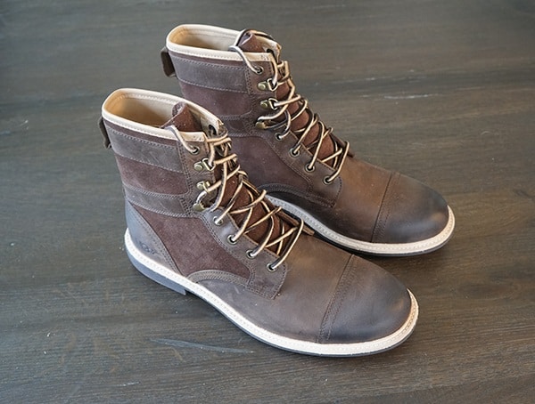 Guys Ugg Magnusson Burnished Full Grain Leather Boots