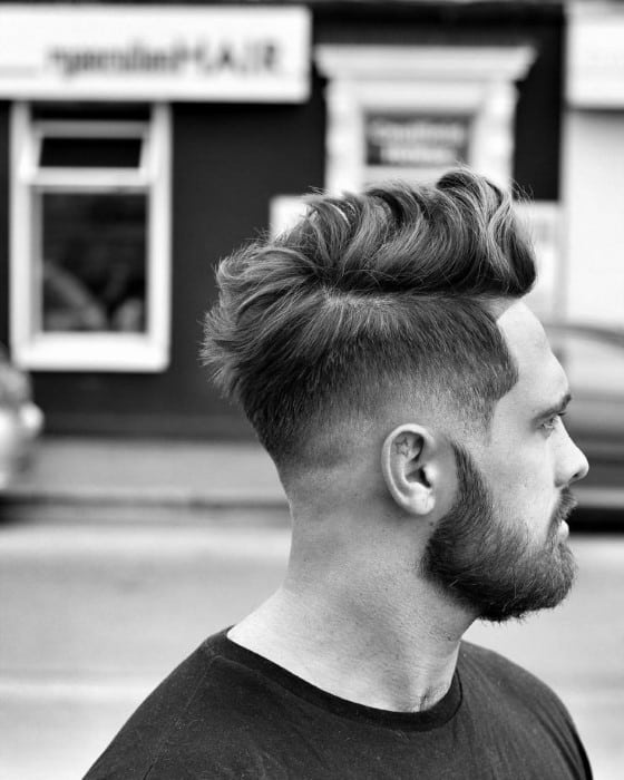 Haircuts Medium Length Guys Wavy Hair Fade