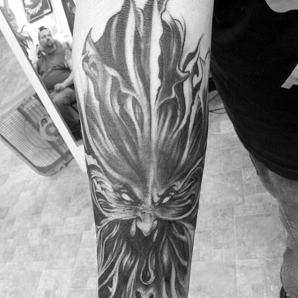 Half Angel Half Demon Tattoo For Men