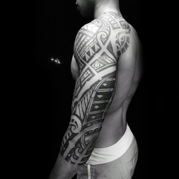 Half Sleeve Mens Tribal Tattoos