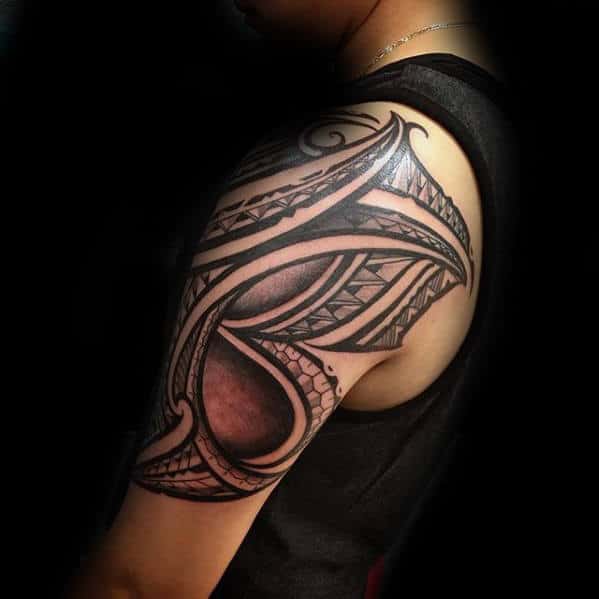 Half Sleeve Sick Tribal Tattoo Design Ideas For Gentlemen