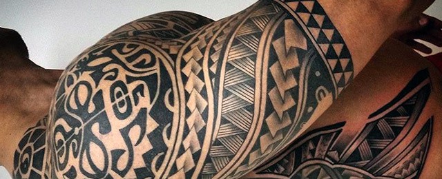 Half Sleeve Tribal Tattoos For Men