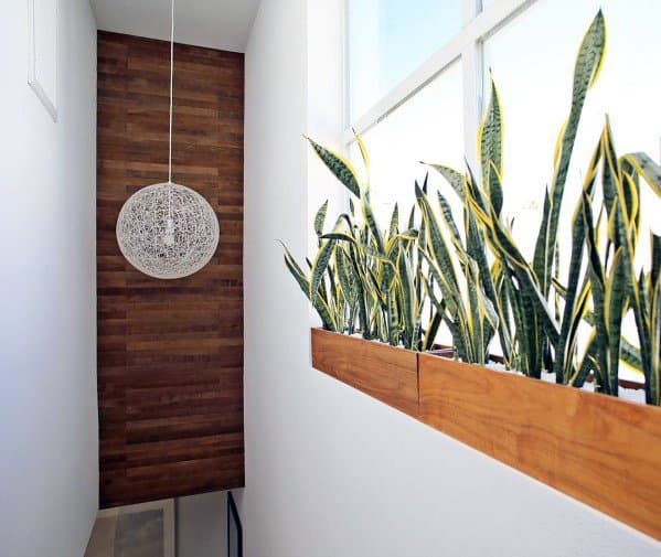 Hallway Staircase Wood Wall Ideas