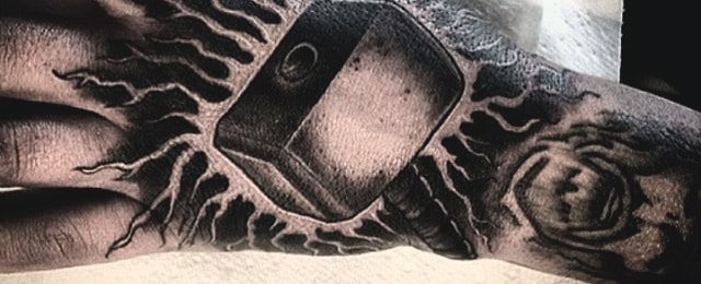 Hammer Tattoo Designs For Men