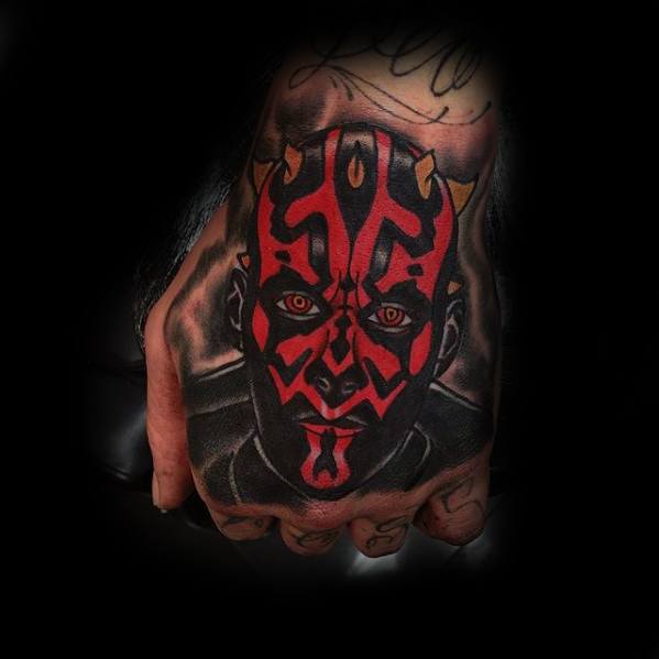 Hand Darth Maul Tattoos For Gentlemen