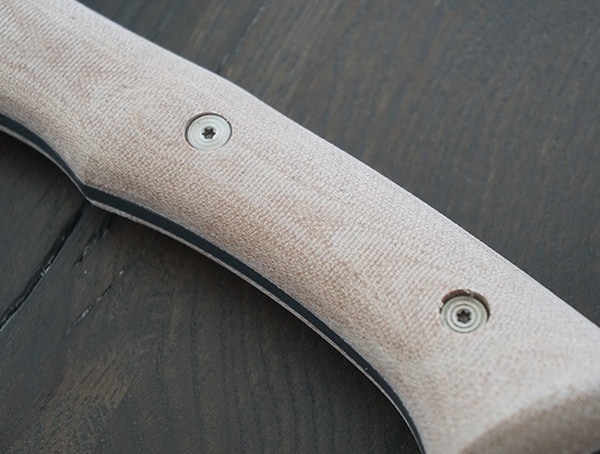 Handle And Hardware Detail Buck Knives Compadre Froe Knife