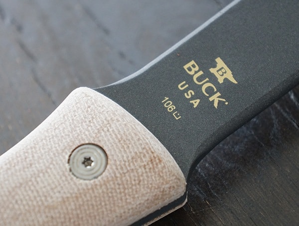 Handle And Metal Neck Detail Connection Buck Knives Compadre Camp Axe