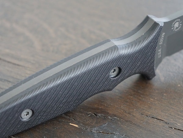 Handle Detail Spartan Blades Harsey Tt Fixed Blade Knife In Black