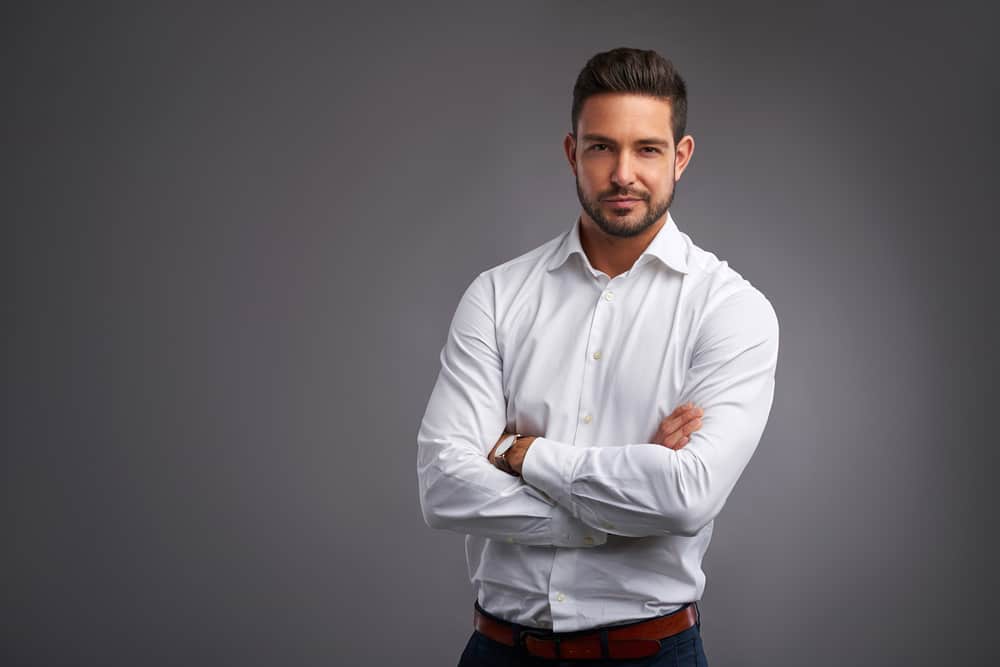 handsome confident young man