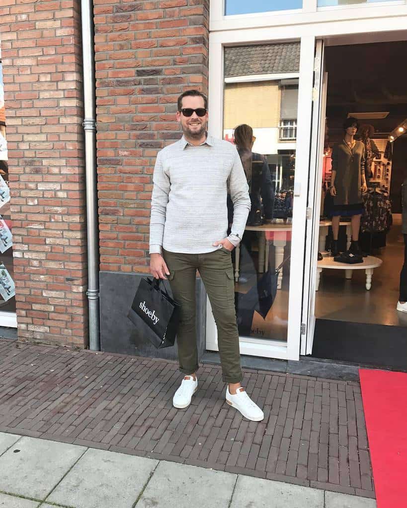 Handsome Green Pants Outfit