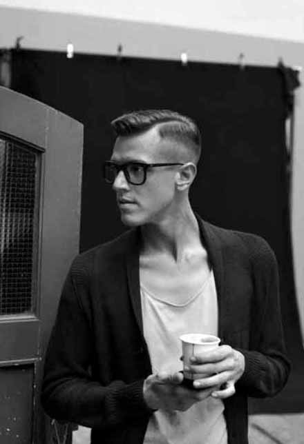 Hard Fade Old School Haircut For Men With Low Fade Sides