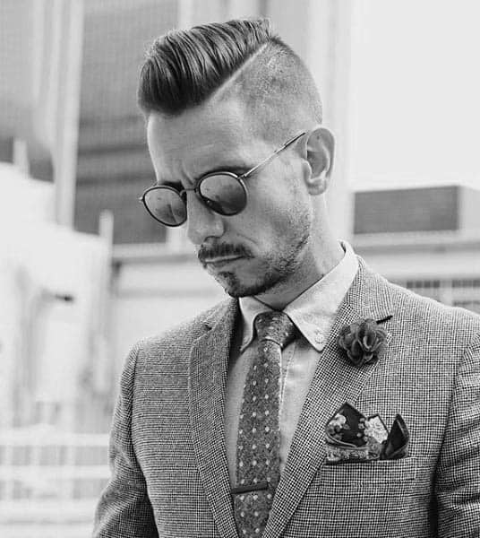 Hard Part Hairstyle Inspiration For Guys