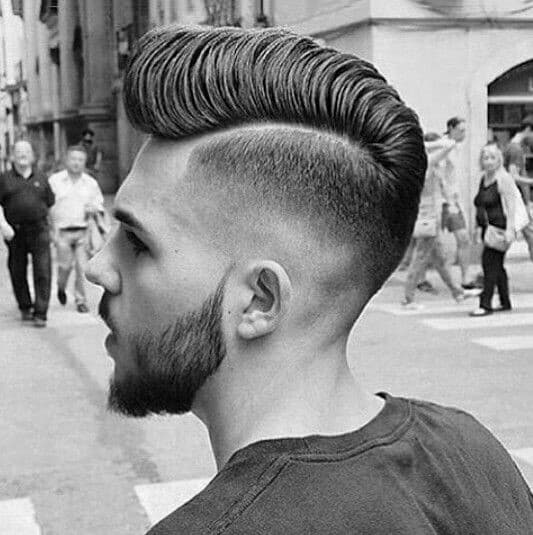 Hard Part Mens Trendy Hairstyle
