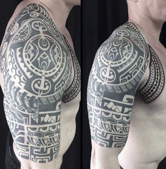 Hawaiian Mens Tribal Tattoos Arm