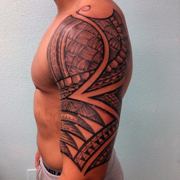 Hawaiian Polynesian Tattoo Men Sleeves