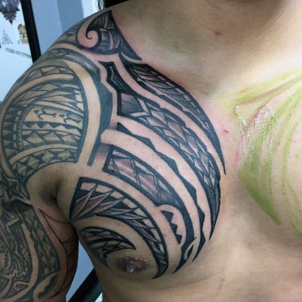 Hawaiian Sleeve Tattoo For Men