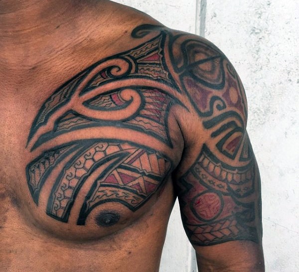 Hawaiian Tattoo Half Sleeve For Men