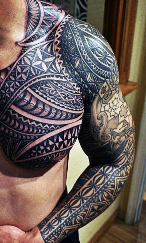 Hawaiian Themed Men's Tattoo Ideas