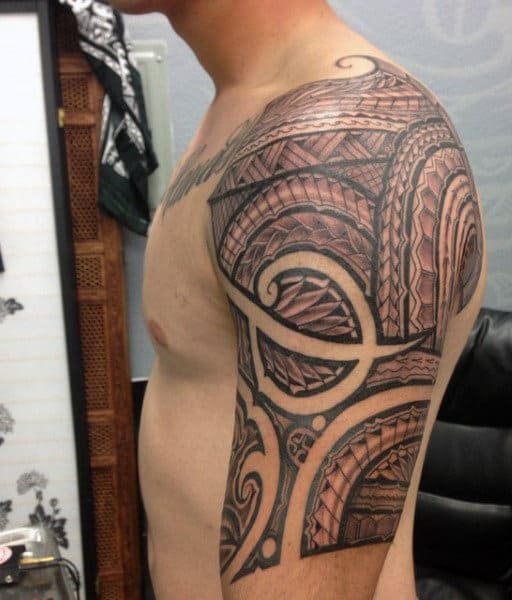 Hawaiian Warrior Tattoo For Men