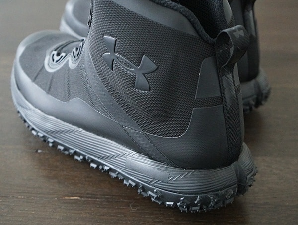 Heel Detail Under Armour Fat Tire Gore Tex Hiking Boots