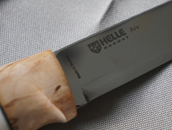 Helle Arv Knife Blade Close Up