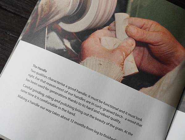 Helle Handle Polishing Oiling And Griding Factory Process