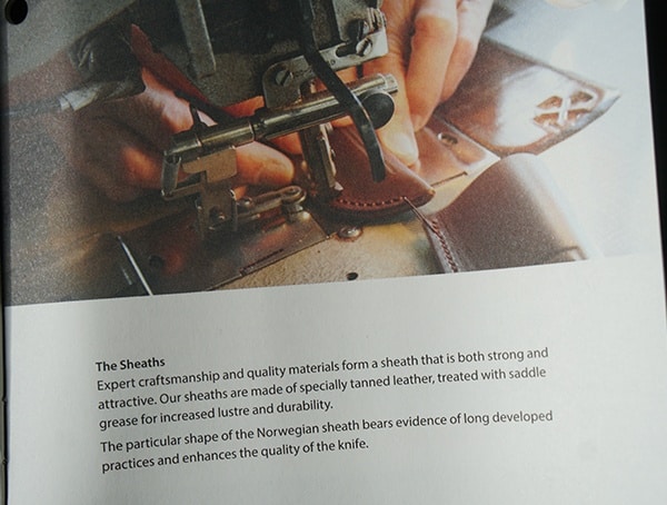 Helle Tanned Leather Sheath Treated With Saddle Grease Factory Process