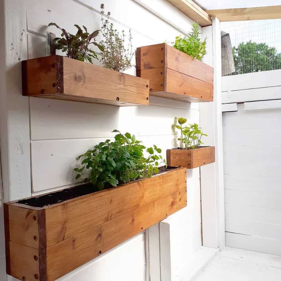 herb garden wood planter vertical garden