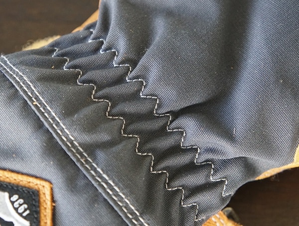 Hestra Alpine Pro Narvik Wool Terry Gloves Stiching Detail On Top