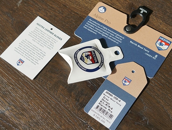 Hestra Alpine Pro Narvik Wool Terry Tags With Included Original Leather Balm