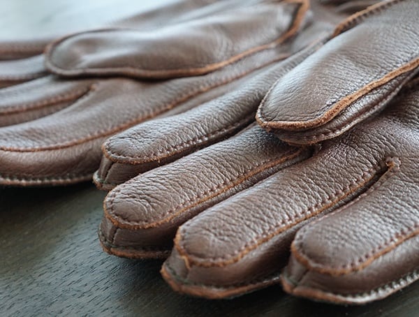 Hestra Granvik Elk Leather Gloves Detail
