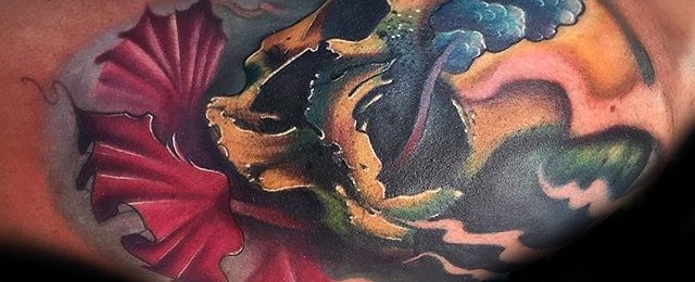 Hibiscus Tattoo Designs For Men