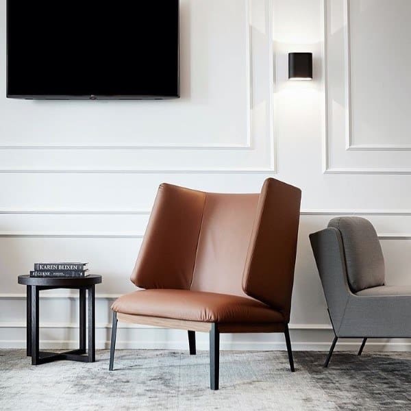 high white wainscoting tan accent chair