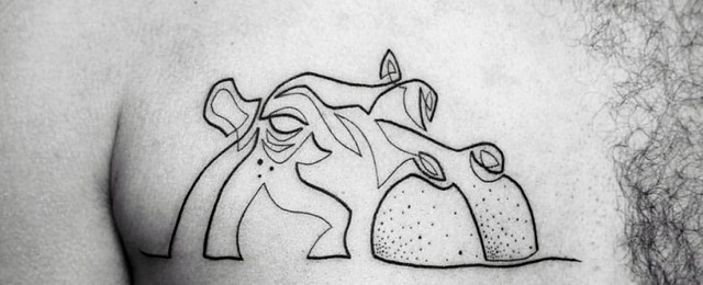 Hippo Tattoo Designs For Men