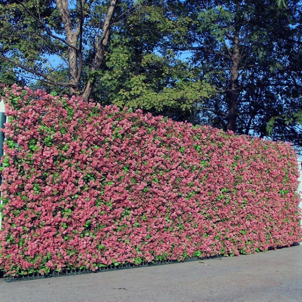 flower privacy fence
