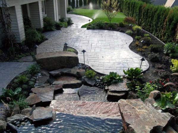freeform cut patio