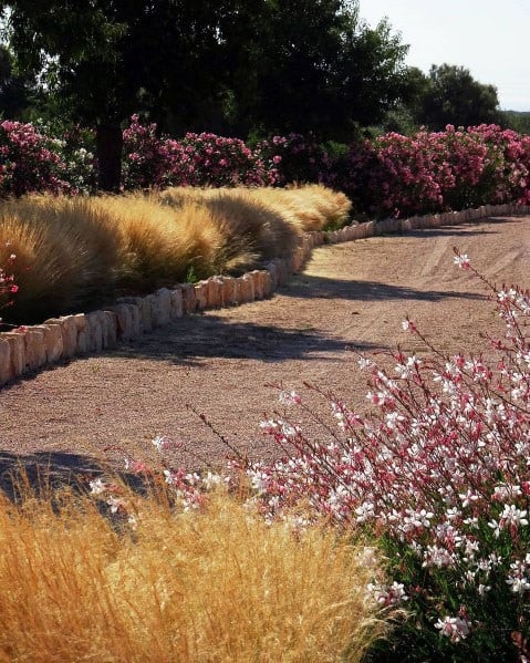Home Design Ideas Gravel Driveway Landscaping Grass And Flowers