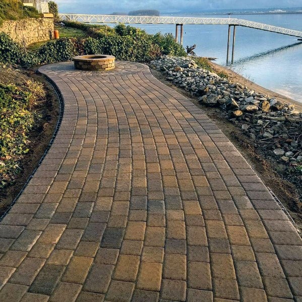 cobblestone walkway