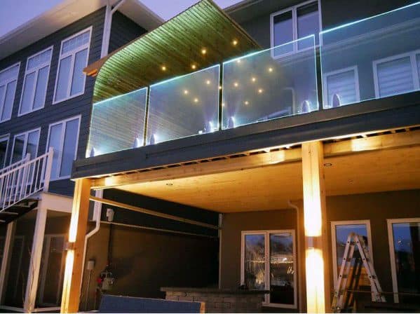 Home Exterior Above Deck Lighting