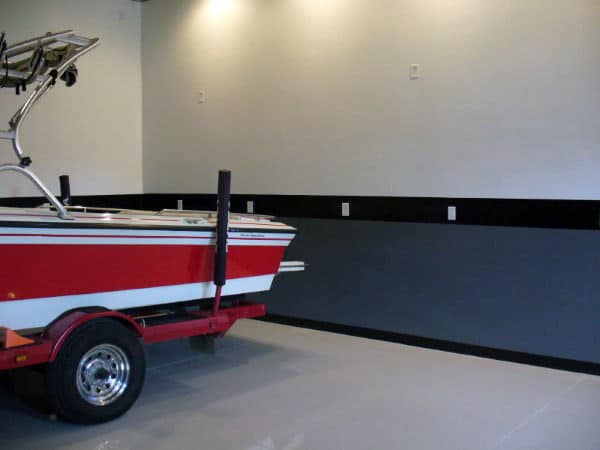 Home Garage Interior Ideas Black And Grey Wall Paint Colors