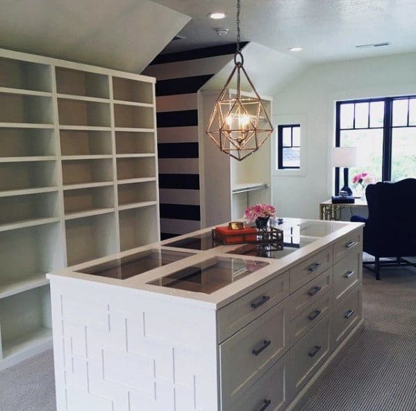 modern office with wall storage 