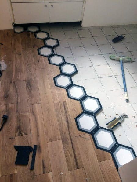 Home Interior Designs Tile To Wood Floor Transition