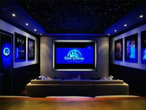starry night ceiling lights home theater