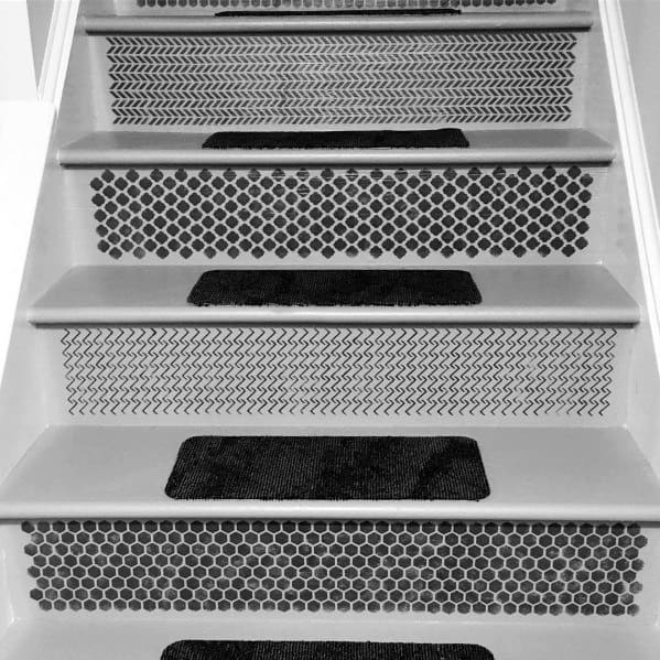 decorative stamped risers